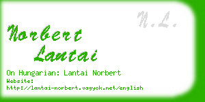 norbert lantai business card
